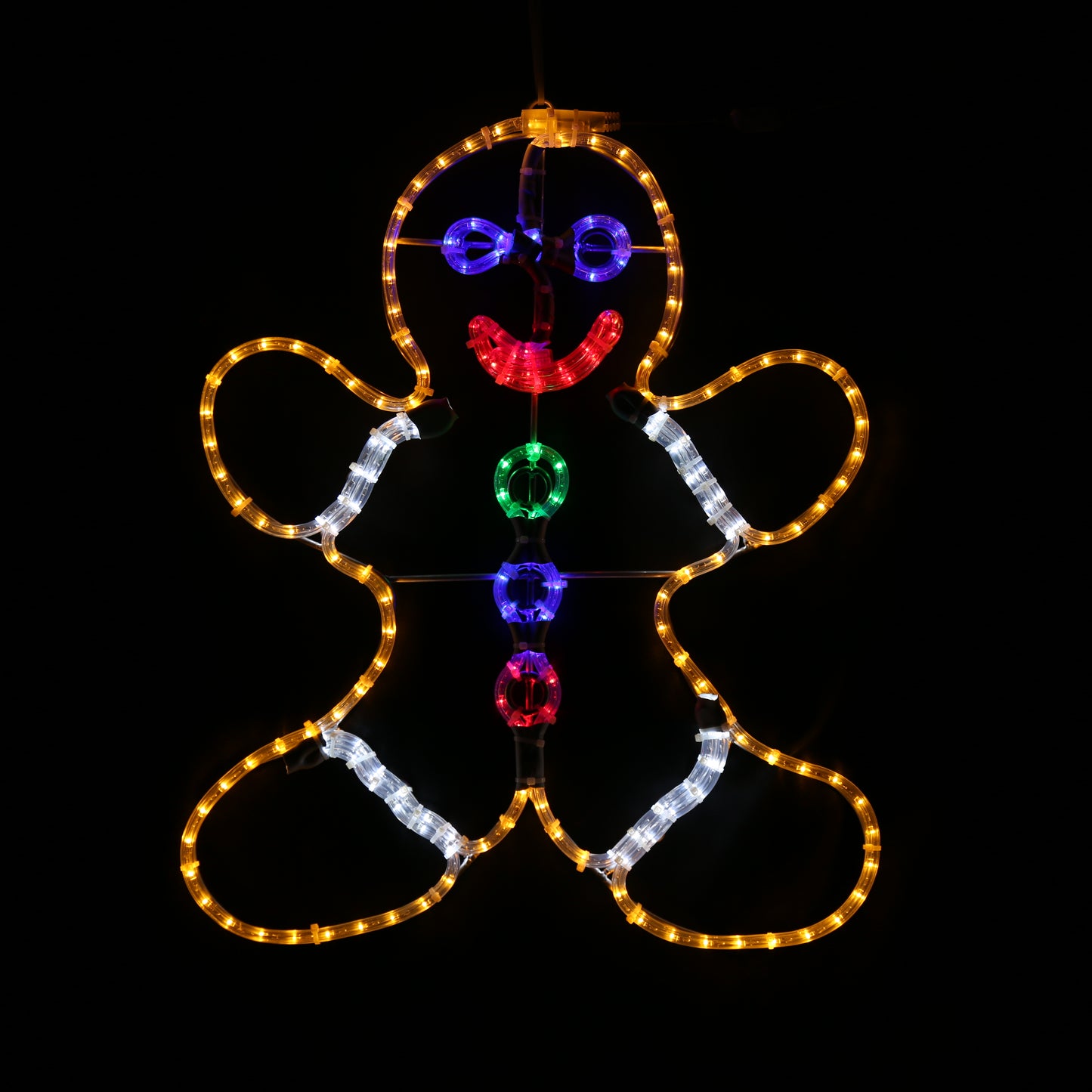 Hombre de jengibre - Luz navideña exterior - 90x110 cm