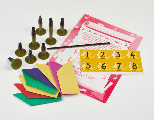 8 galletas decorativas con divertido contenido musical para la cena.