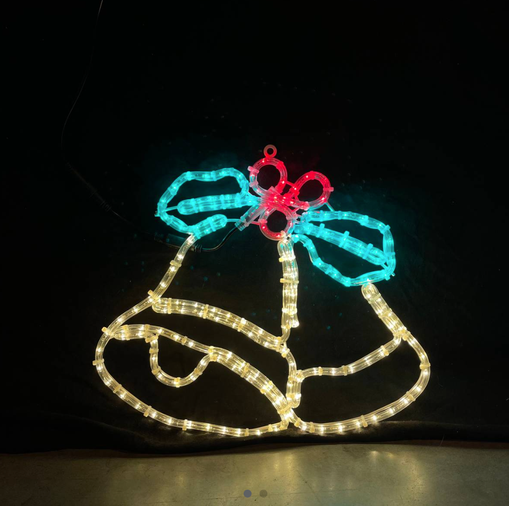 Campana 57x66 cm - Luces navideñas LED para exterior