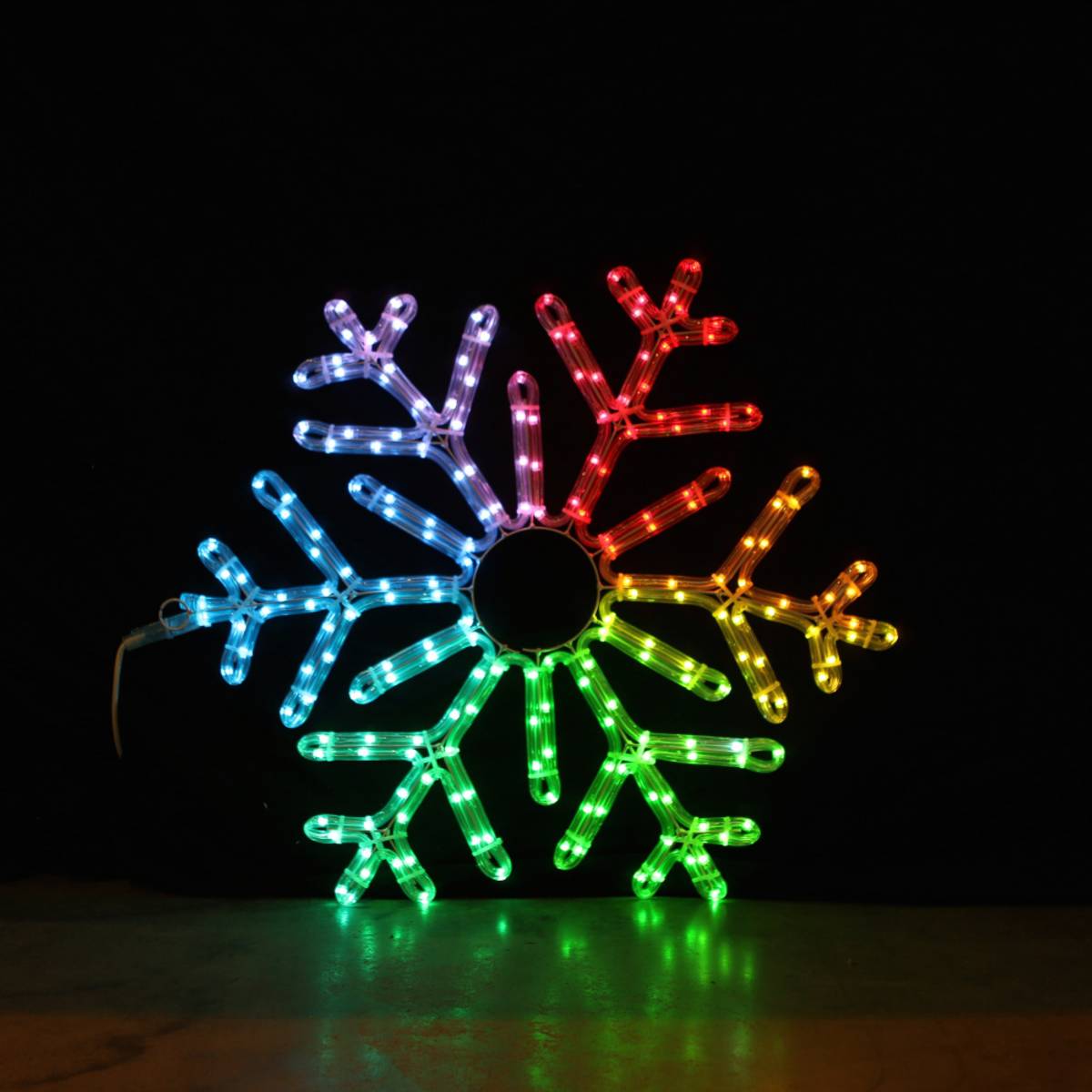 Copo De Nieve Navideño 55x55cm Con Mando A Distancia Y LED Inteligente